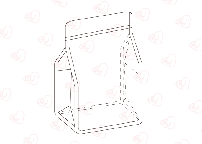 Modelos de bolsas com fundo plano