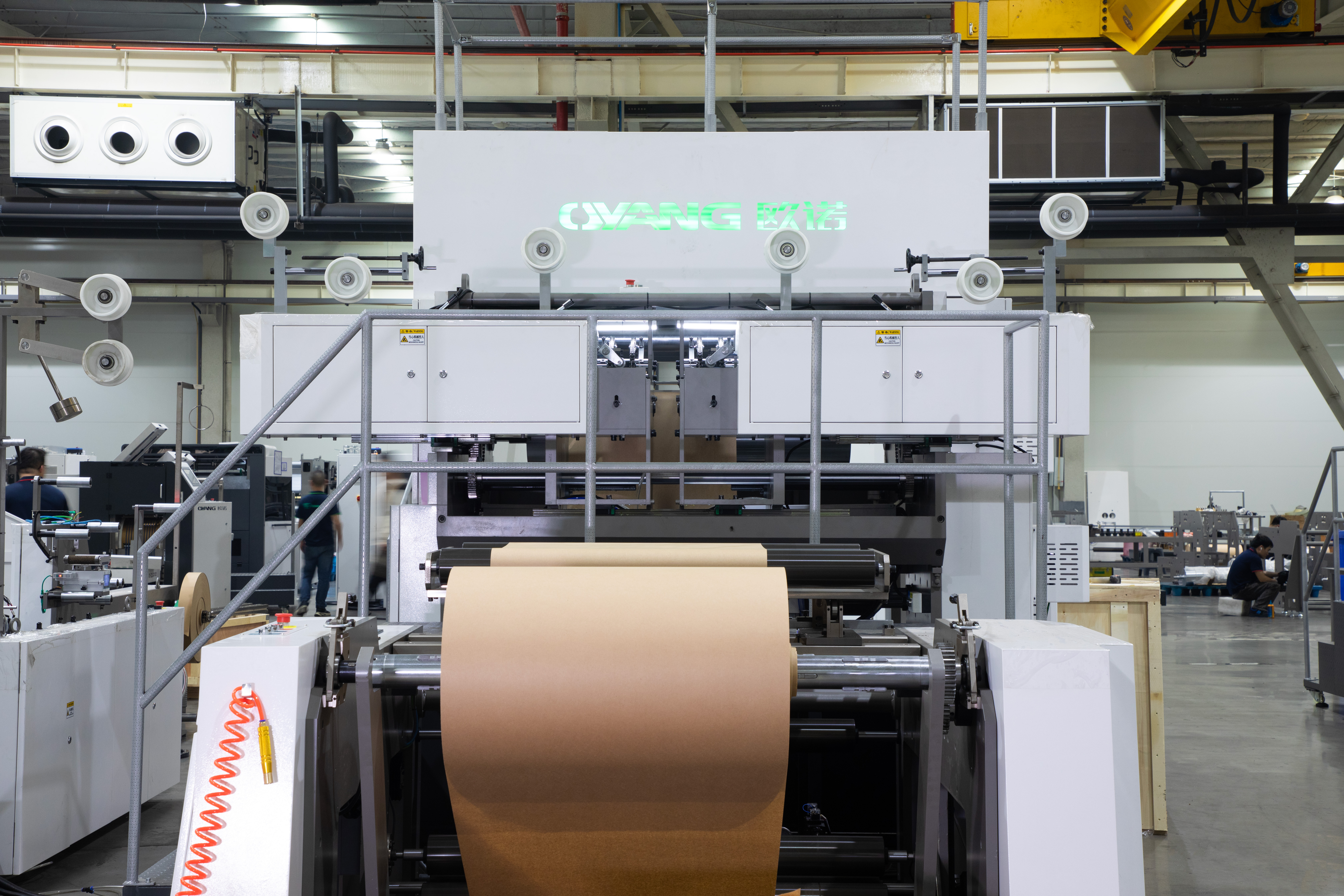 Oyang 16-esferas folha semi-automática alimentação da série de máquinas de bolsas de papel de corda redonda