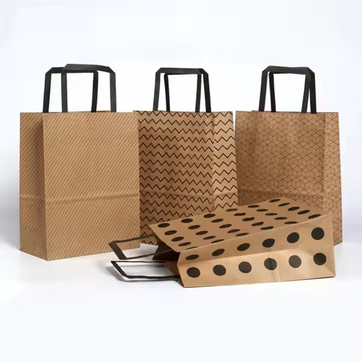 Máquina de papel de papel de fundo quadrado de alimentação automática com alça plana