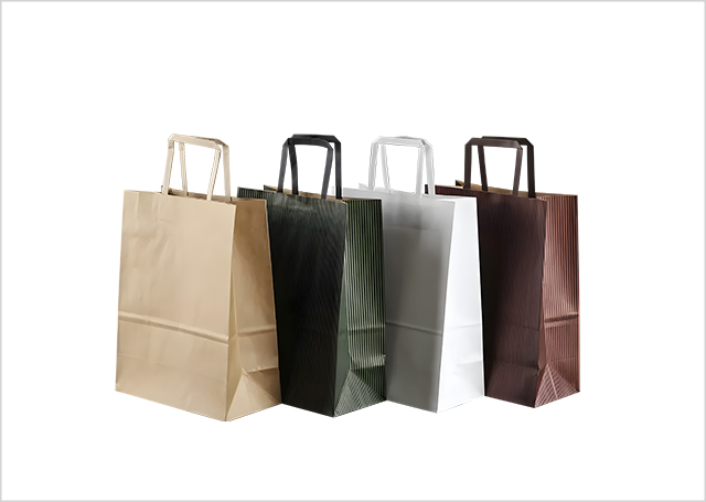 Máquina de papel de papel de fundo quadrado de alimentação automática com alça plana