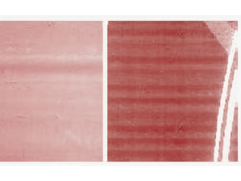 Defeitos de impressão flexográfica de marcas de engrenagens (faixas)