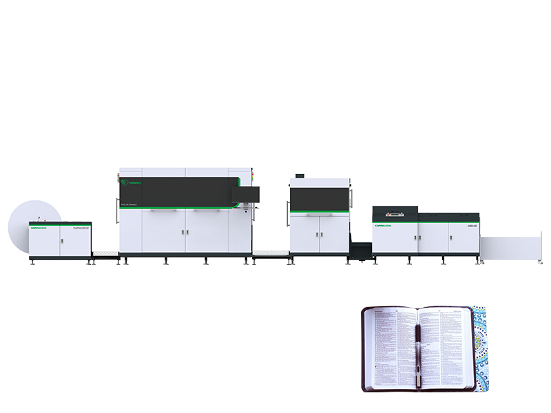 Máquina de impressão de livros digitais a jato de tinta rotativa Oyang Pixelprint-440K/D-HD