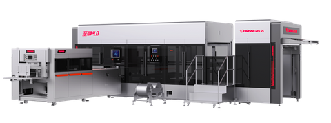 Máquina para fazer saco de papel com alimentação de folhas totalmente automática e sem vincos
